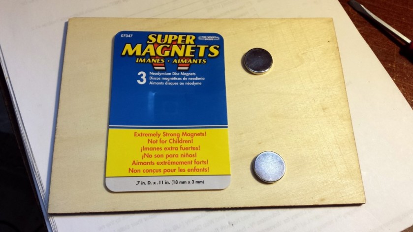 Super magnets used for the MS2 straight key magnetic mount. Boy, these things are powerful!