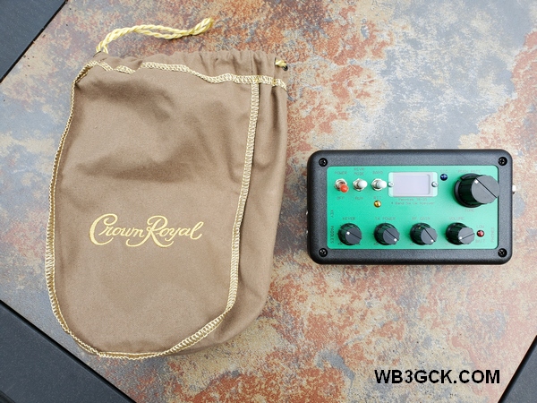 The Crown Royal bag, along with my TR-35 transceiver