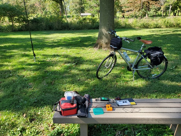 My bike-portable setup on Sunday
