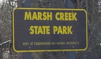 Sign for Marsh Creek State Park